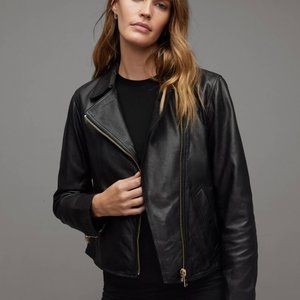 ALLSAINTS Vela Leather Jacket size 4 - Excellent | 100% Leather